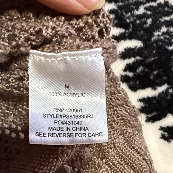 Pink Rose Taupe Knit Sweater - Picture 3 of 5